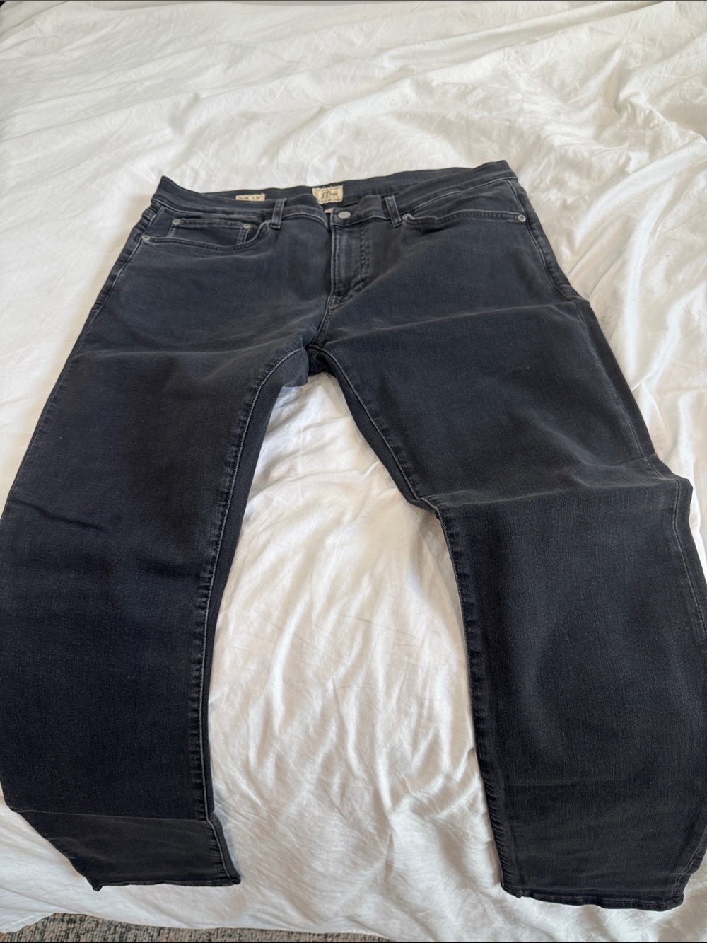J Crew Men's Black Jeans - Slim Fit,36 X 32,Style 484